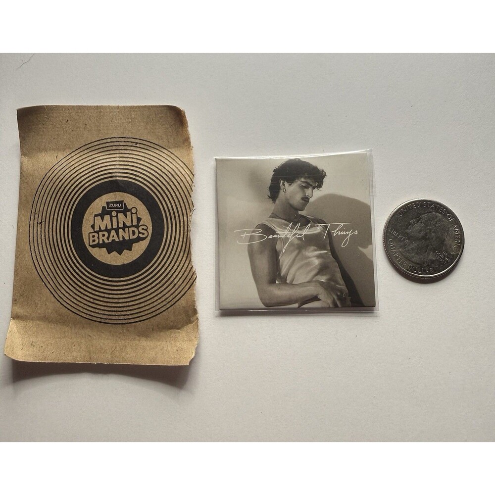 Mini Brands Record Benson Boone, Beautiful Things Vinyl Record Nip Mini